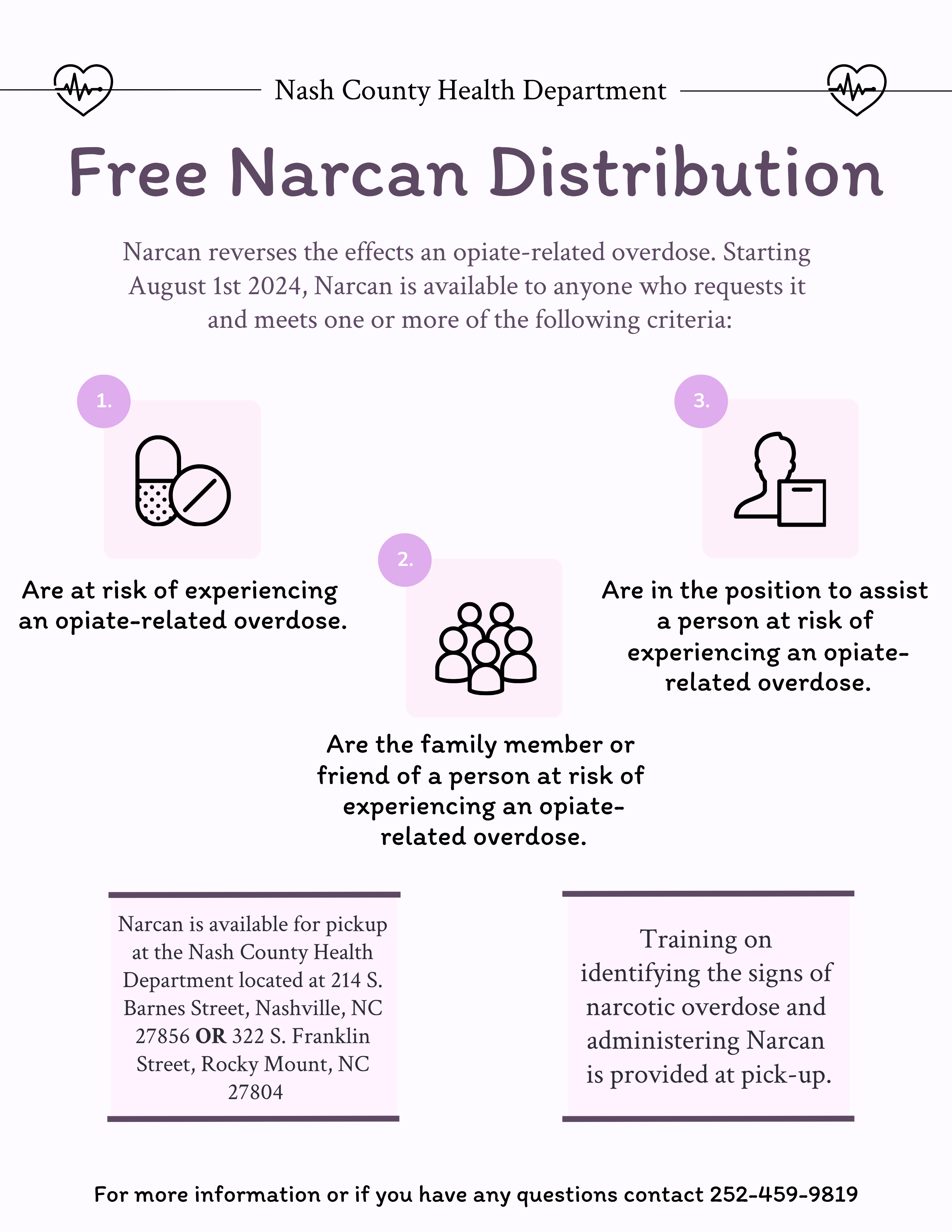 Free Narcan Distribution
